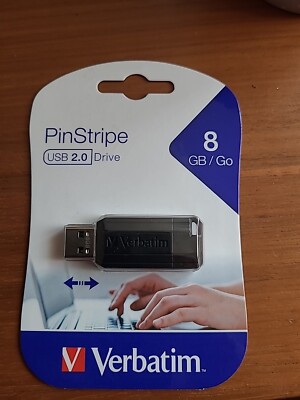 Verbatim Pin Stripe 2.0 USB-Stick 8 GB Drag and Drop