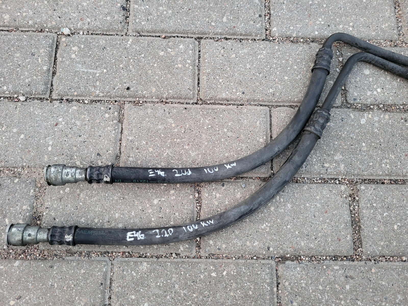 BMW E46 Oil cooling pipe outlet/inlet 17222249783 17227788599 | eBay 