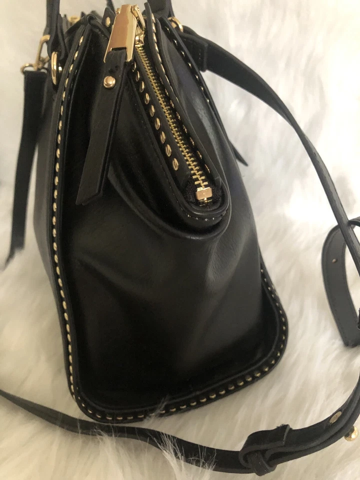 Bolso Bandolera Inc Tachonado Mediano Dorado Herrajes B000262 Foto 3 de 4