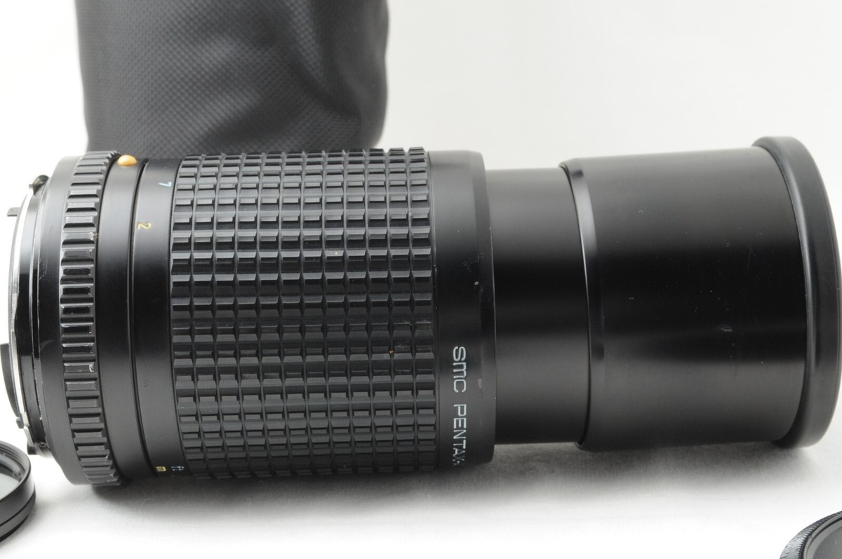Exc+5] SMC Pentax A 200mm f4 Lens For 645 kenko PL PL Filter