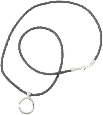 Calabria Giorgio Fedon Womens Eye Glasses Necklace Metal LA. Grey & Silver 