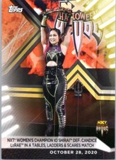 2021 Topps WWE Women's Division #88 io Shirai def Candice LeRae