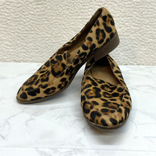 Madewell Shoes Womens 6 Frances Loafer Leopard Calf Hair Pointed Leather Slip On