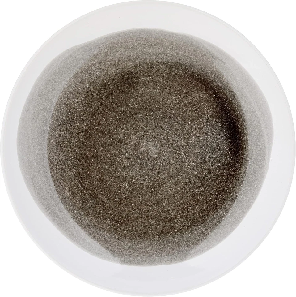 round Dinnerware Sets | Charcoal Kitchen Plates, Bowls, and Mugs | 16 Piece Ston - Image 3 of 4