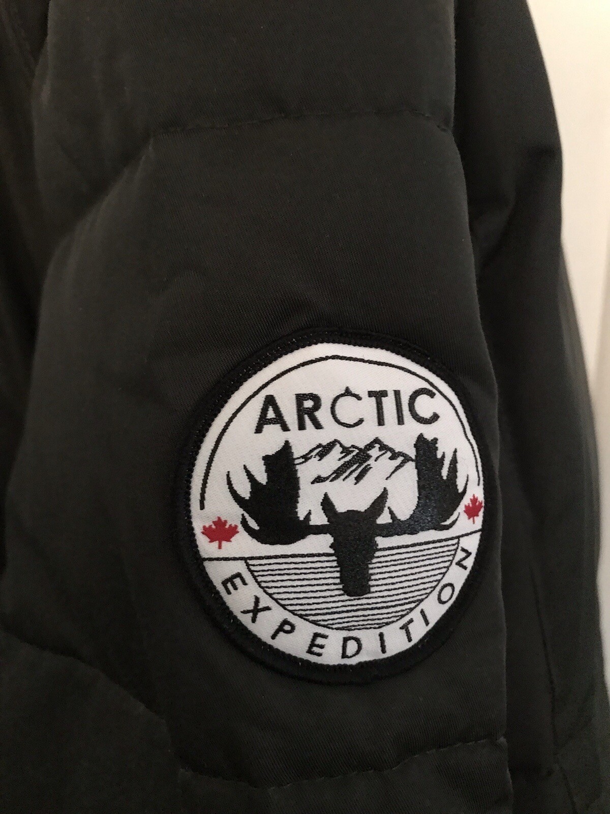 Arctic Expedition Quilted Zip Front Down Coat with Hood Olive eBay