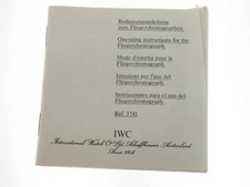 IWC Booklet instruction Fliegerchronograph 3741