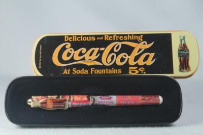Coca-Cola Pen In Tin Case 1995 Vintage Style New In Box | eBay
