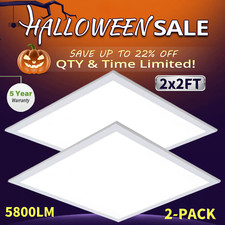 LED Flat Panel Light 2x2 ft, 5000K White LED Drop Ceiling Office Lights,45W 100W