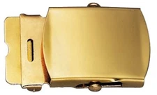 Solid Brass Military Web Belt Buckle 1.25"