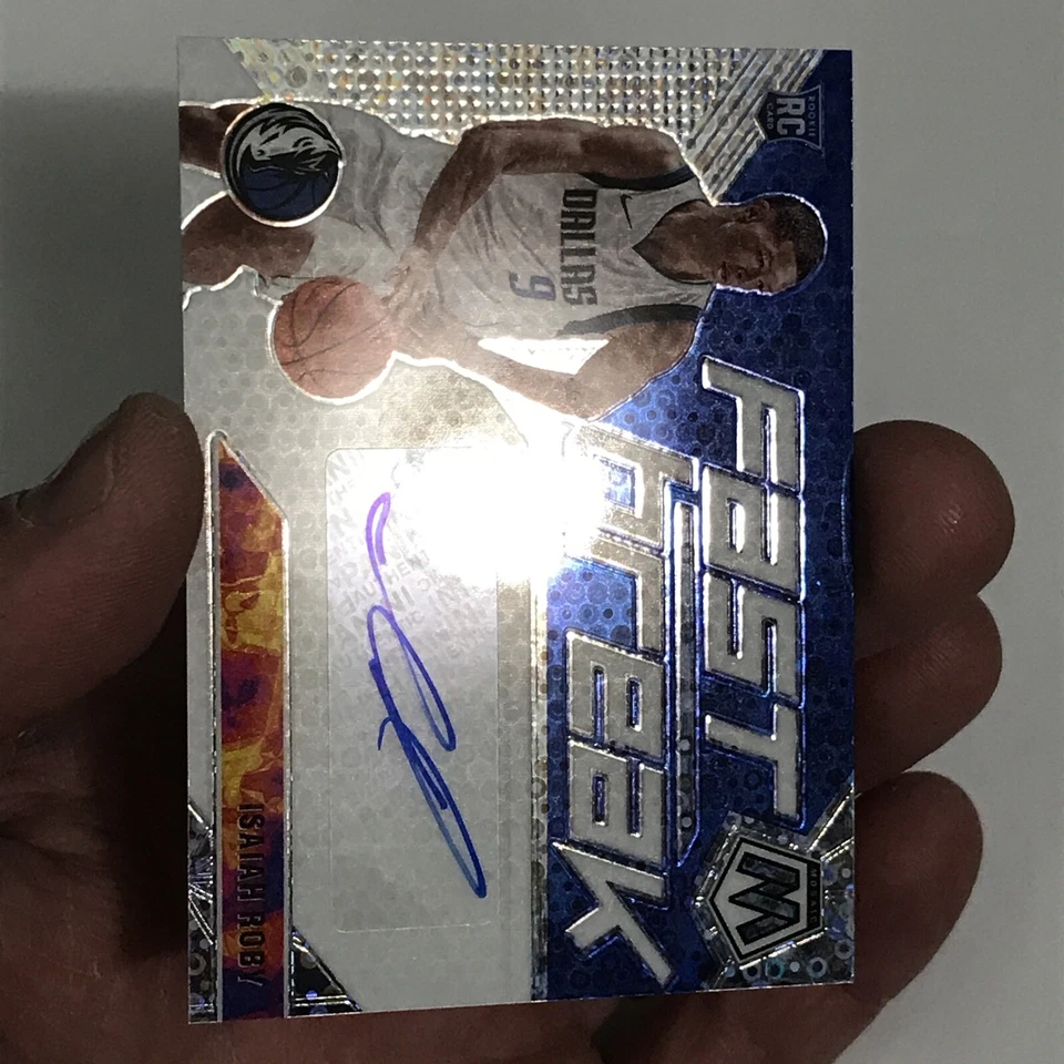 19-20 Mosaic Fastbreak Silver Disco Prizm Isaiah Roby Rookie Auto - Image 3 of 3