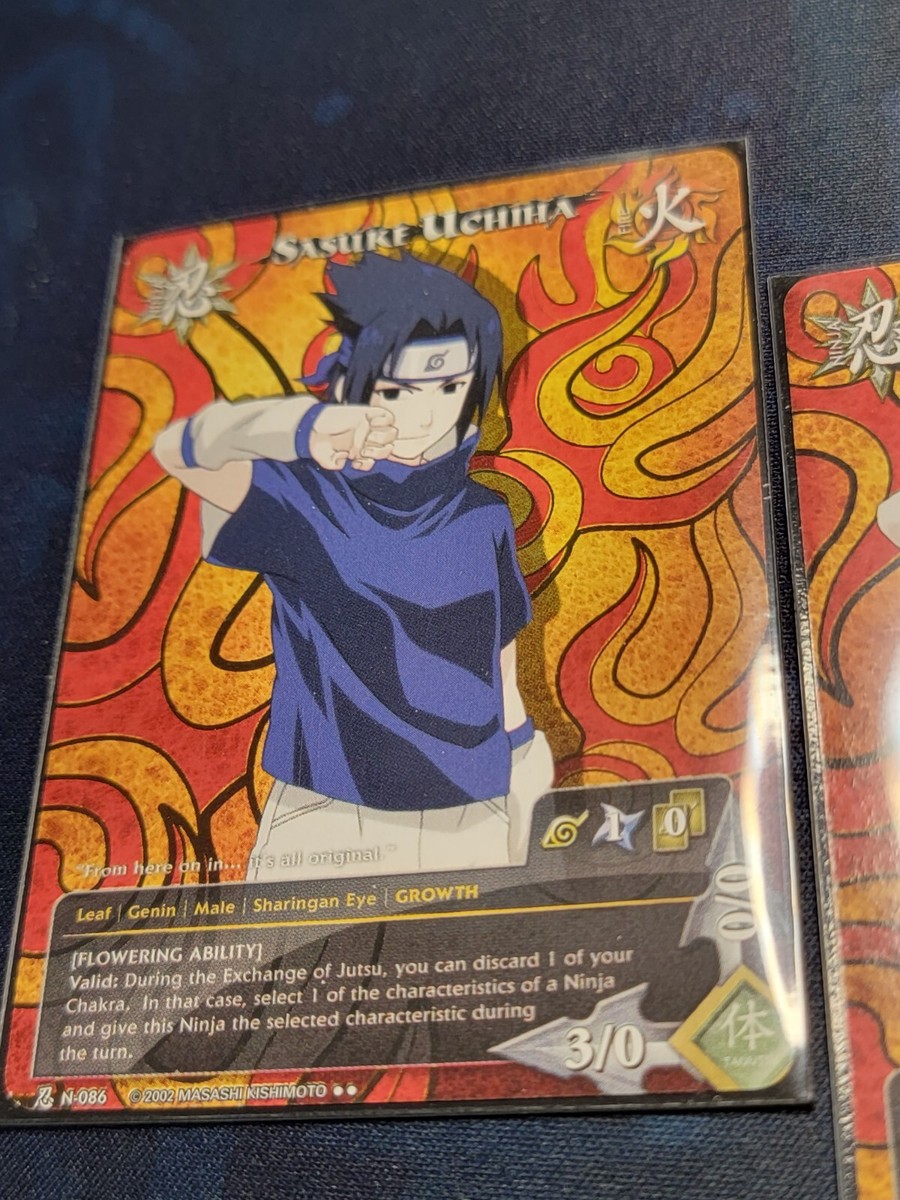 Sasuke Uchiha [Flowering Ability] Rare ninja Promo card for Naruto