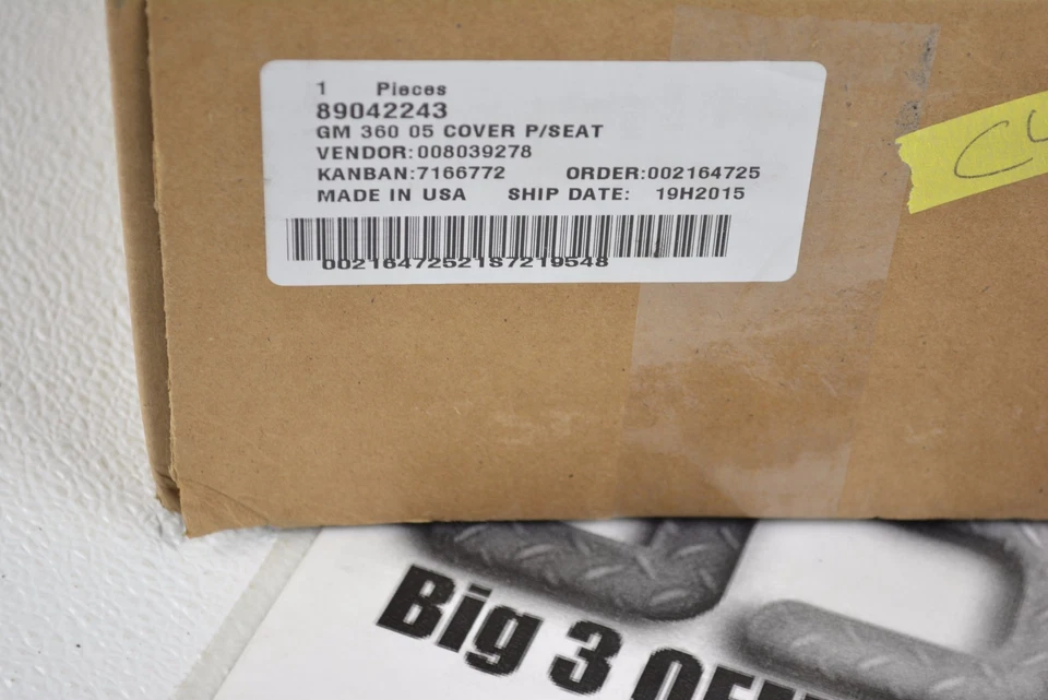 Chevrolet Trailblazer GMC Envoy 2005-2007 pasajero bronceado cubierta de asiento manual OEM Foto 3 de 3