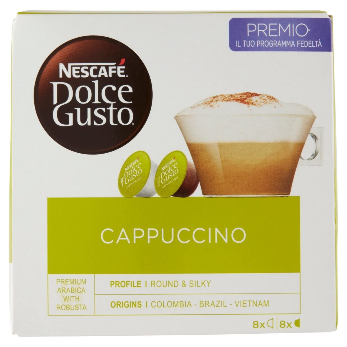 Nescafe Dolce Gusto Cappuccino 16 Capsules 100g