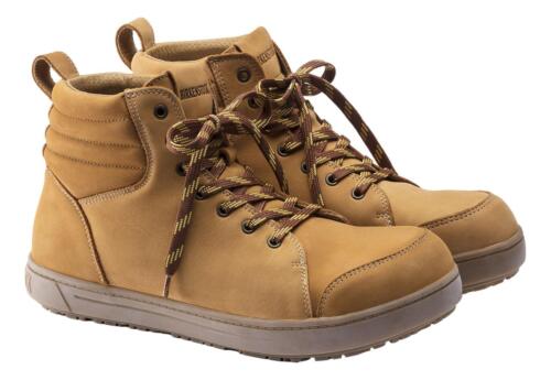Birkenstock QS700 Mens Light Brown Steel Toe/Midsole Safety Ankle Boots - Picture 2 of 6