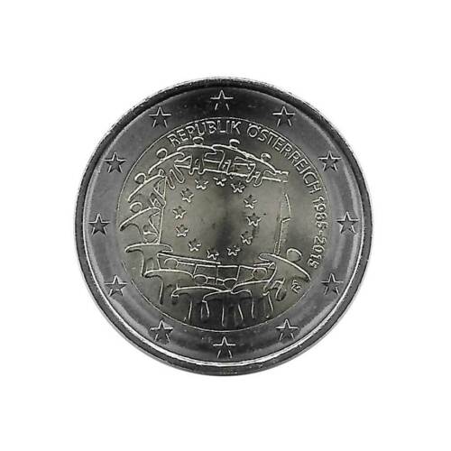 Commemorative coin 2 euro Republic of Austria 30 years EU flag year 2015 UNZ - Picture 1 of 2