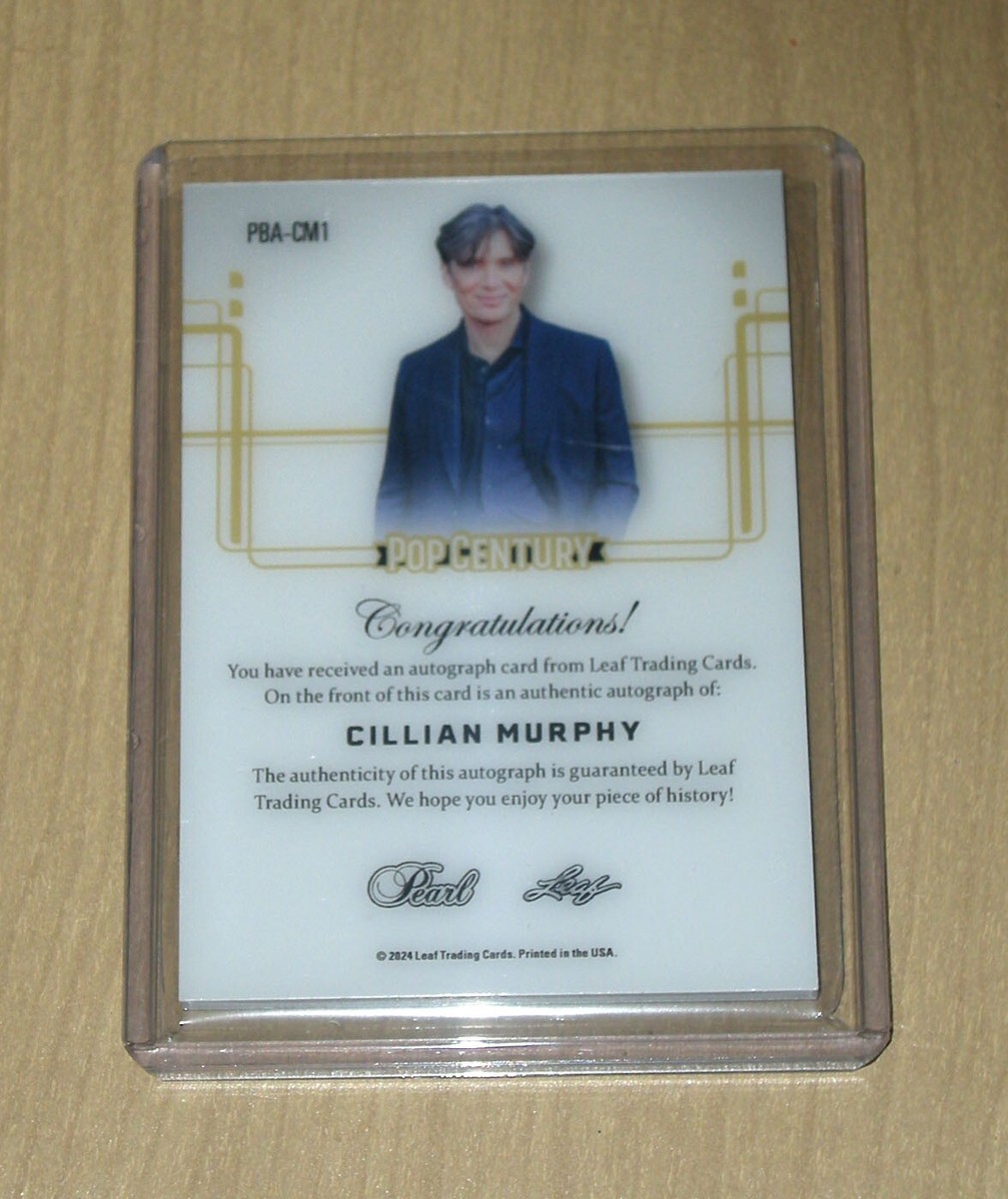 2024 Leaf Pop Century Metal autograph auto Pearl Cillian Murphy 6
