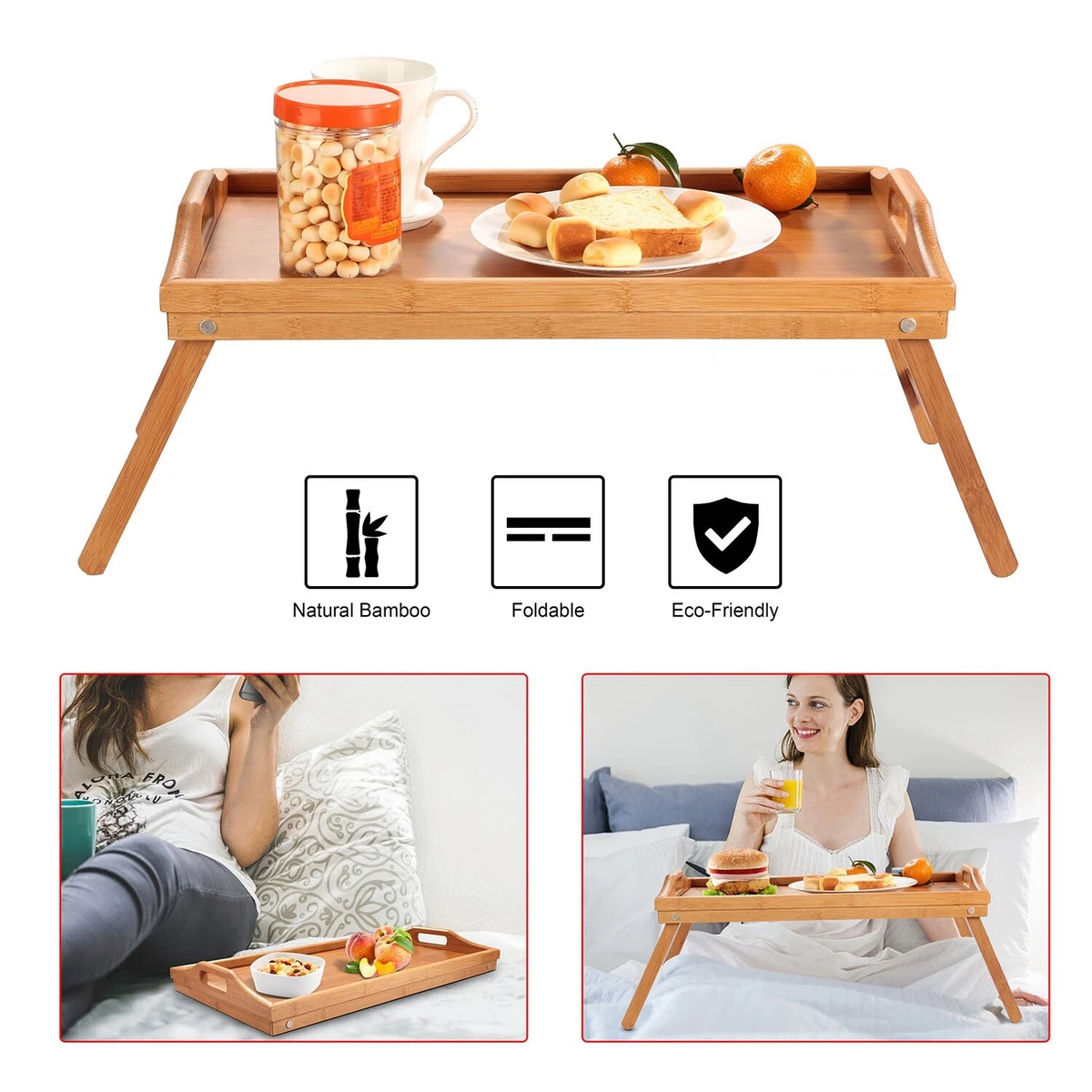 Portable Bamboo Tea Tray