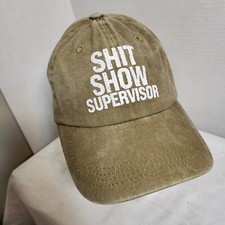 SH T SHOW SUPERVISOR Hat Strapback Baseball Vintage Cap Dad Trucker