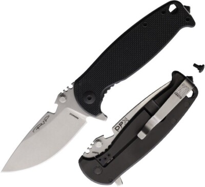 DPx Gear HEST 4.0 Folding Knife 3'' CPM MagnaCut Steel Blade Black G10 Handle