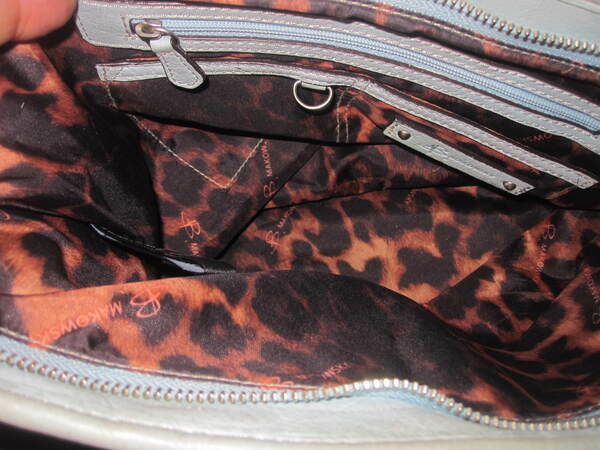 B Markowsky Turquoise Large Leather Shoulder Bag.… - image 6