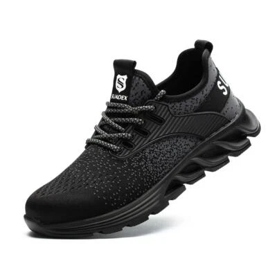 SUADEX Steel Toe Cap Safety Shoes light Fashion Trainers Mens Boots Hiking Work Shoes
