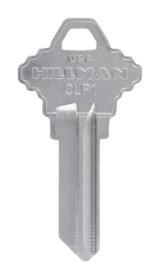 Hillman 86533 Brass Nickel CLP-1 Universal Single Sided Blank Key (Pack of 10)