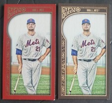 2015 TOPPS GQ GYPSY QUEEN LUCAS DUDA #101 SSP MINI RED 1/1 JERSEY #21/50 + BASE