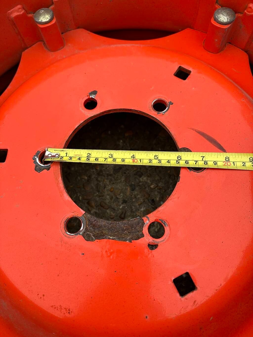 Complete set of Agricultural wheels and tyres to fit a compact tractor