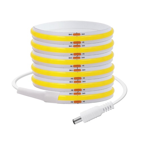 5V Battery Powered COB LED Strip Light PIR Montion Sensor Flexible led Tape Lamp - Picture 20 of 23