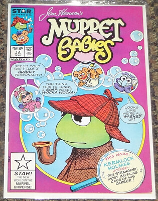 1987 MARVEL STAR COMICS MUPPET BABIES #13 VF JIM HENSON SHERLOCK KERMIT ISSUE