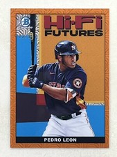 Pedro Leon 2022 Bowman Chrome Hi-Fi Futures Orange Mojo Refractor /25 #HIFI-25