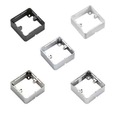 1 Gang Aufputzdose 32mm tiefweiß/schwarz/chrom poliert/chrom gebürstet/grau