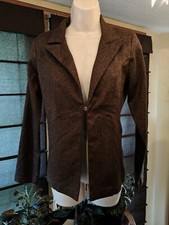 Mkm Designs Brown Blazer Women's Size Small