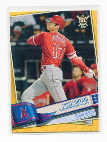 SHOHEI OHTANI LOS ANGELES ANGELS 2019 TOPPS BIG LEAGUE HIGHLIGHTS GOLD CARD