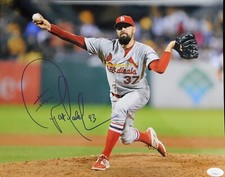 Pat Neshek St. Louis Cardinals Signed 11x14 Glossy Photo JSA Authenticated