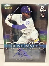2020 Bowman Platinum Baseball Kyle Lewis Rookie Card /50 Rookies Renowned RR-10