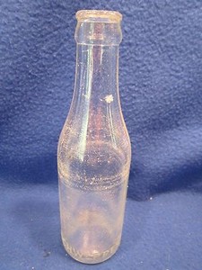 SCHWEPPES 1957 QUININE TONIC WATER 6 OZ GLASS BOTTLE NO PAPER LABEL RETURNABLE