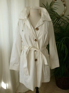 michael kors white trench coat