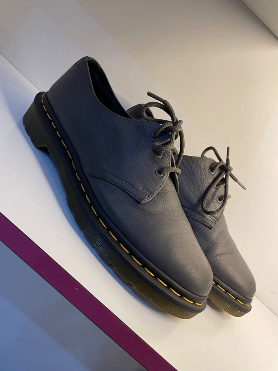 Shoe Dr Martens 1461 Aquaglide Dr Martens 1461 Hole Dark Grey Size
