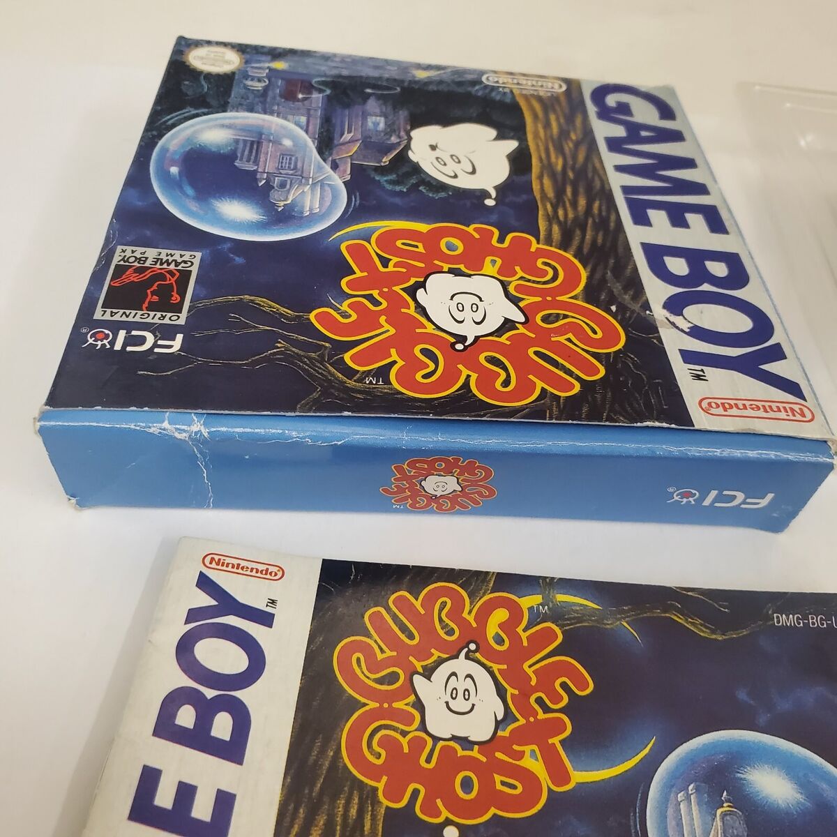 Bubble Ghost Nintendo Game Boy Complete in Box CIB US Ver Bubble Ghost Nintendo Game Boy Complete in Box CIB US Ver