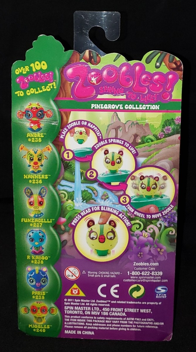 Lot of 3- Zoobles Spring to Life Triplets: #407-409 Pinegrove Coll