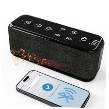 Sound Machine with Bluetooth,Wireless Rechargeable White Noise Black