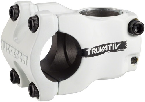 TruVativ Hussefelt Stem 40mm Clamp 31.8mm +/-0 Deg 1 1/8 in White Aluminum MTB - Picture 2 of 2