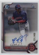 2022 Bowman Chrome Prospect Refractor 231/499 Eddinson Paulino #CPA-EP Auto 1n8a