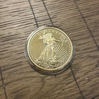 1933 Liberty Standing Walking 20 Dollar Coin Copy United States Gold Tone Twenty