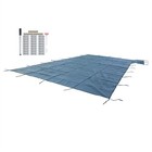 Rectangle Rectangle Swimming Pool Safety Cover W/ 4' x 8' Right Step For 20x40FT — photo 1