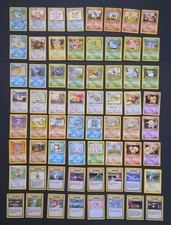 Pokemon Base Set 2 - 64 Card Lot Blastoise Holo Swirl + 3 Holos NM-LP Vintage