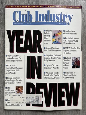 CLUB INDUSTRY Health Club Fitness Business Management Magazine DEC 1990 V 7 N 4