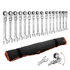 Vevor Flex-head Ratcheting Wrench Set Combination Wrench Set 30-piece Sae Metric Vevor Flex-head Ratcheting Wrench Set Combination Wrench Set 30-piece Sae Metric