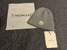  BEST OFFER Moncler Cashmere Wool Beanie Hat Grey